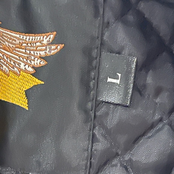 Harley Davidson 🇺🇸 Made Bomber Jacket men’s size L - Picture 7 of 16